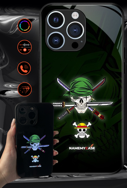 LED-oplyst iPhone-cover - Roronoa Zoro | One Piece