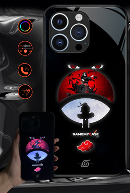 LED Cover med lys - Rød måne Itachi | Naruto