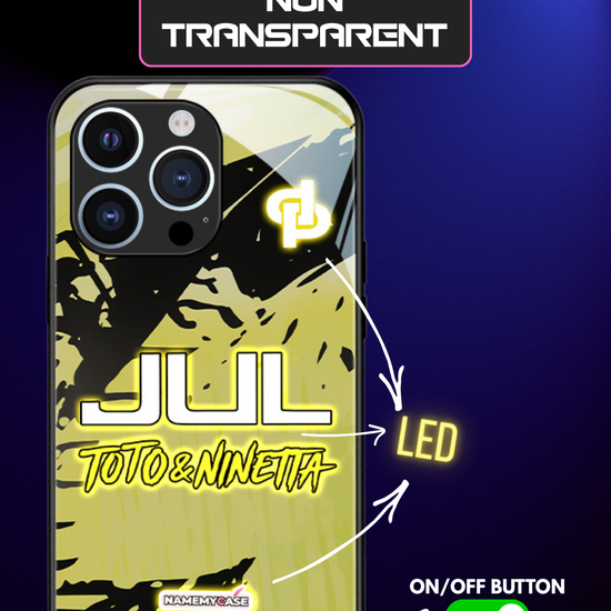 LED-lysende iPhone-cover - JUL Gul