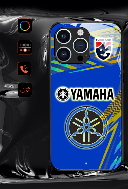LED-lysende iPhone-cover - Yamaha Bleue