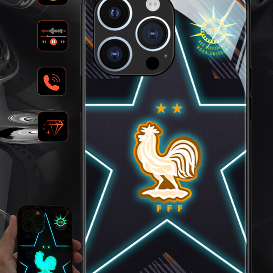LED-oplyst iPhone-cover - Omerta Pink