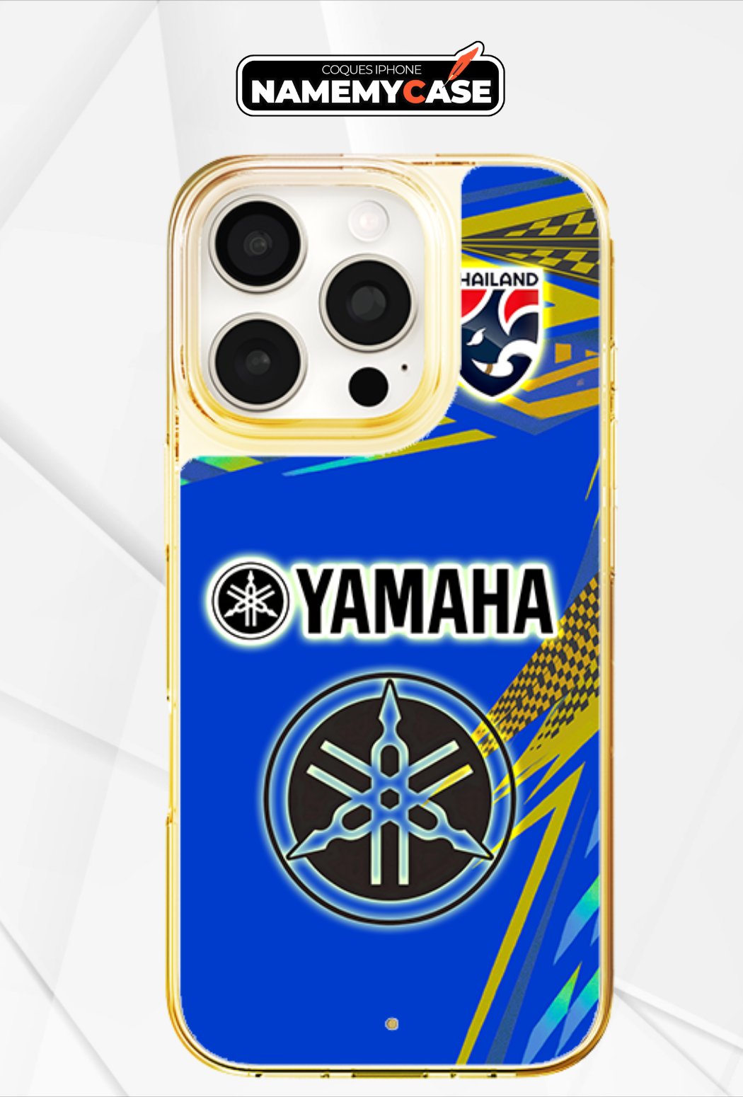 LED-lysende iPhone-cover - Yamaha Bleue