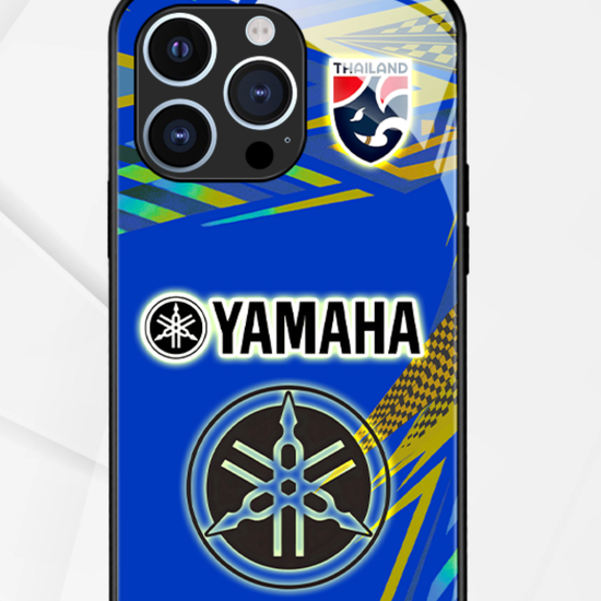 LED-lysende iPhone-cover - Yamaha Bleue