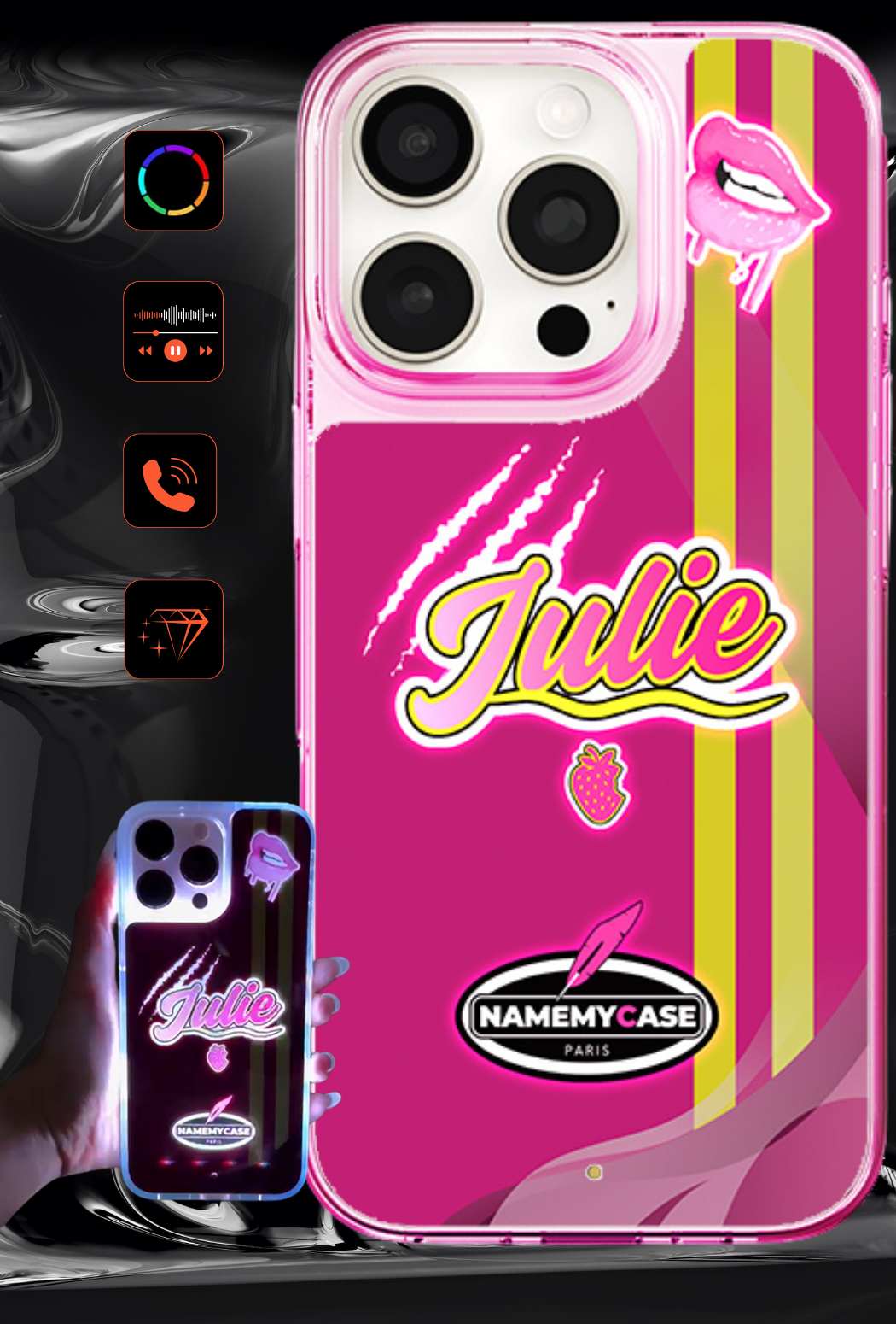 Brugerdefineret LED-oplyst iPhone-cover