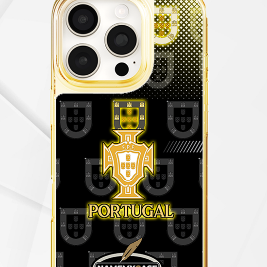 LED-lysende iPhone-cover - Portugal Sort