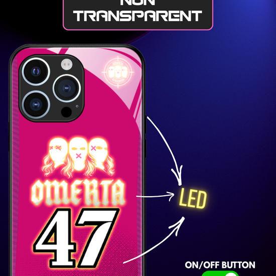 LED-oplyst iPhone-cover - Omerta Pink