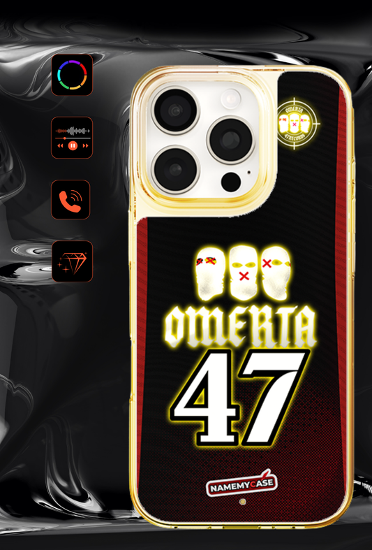 LED-oplyst iPhone-cover - Omerta Black