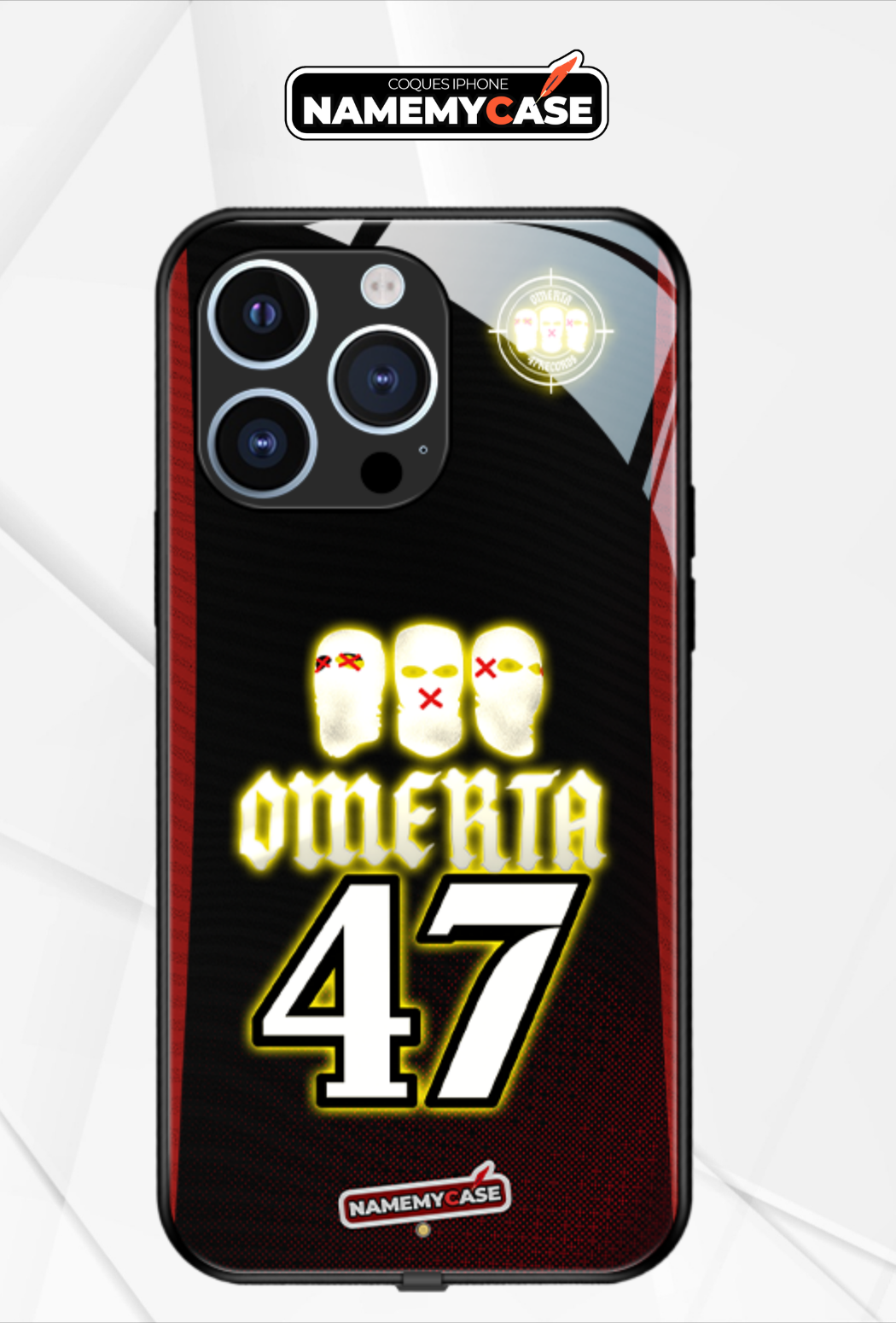 LED-oplyst iPhone-cover - Omerta Black
