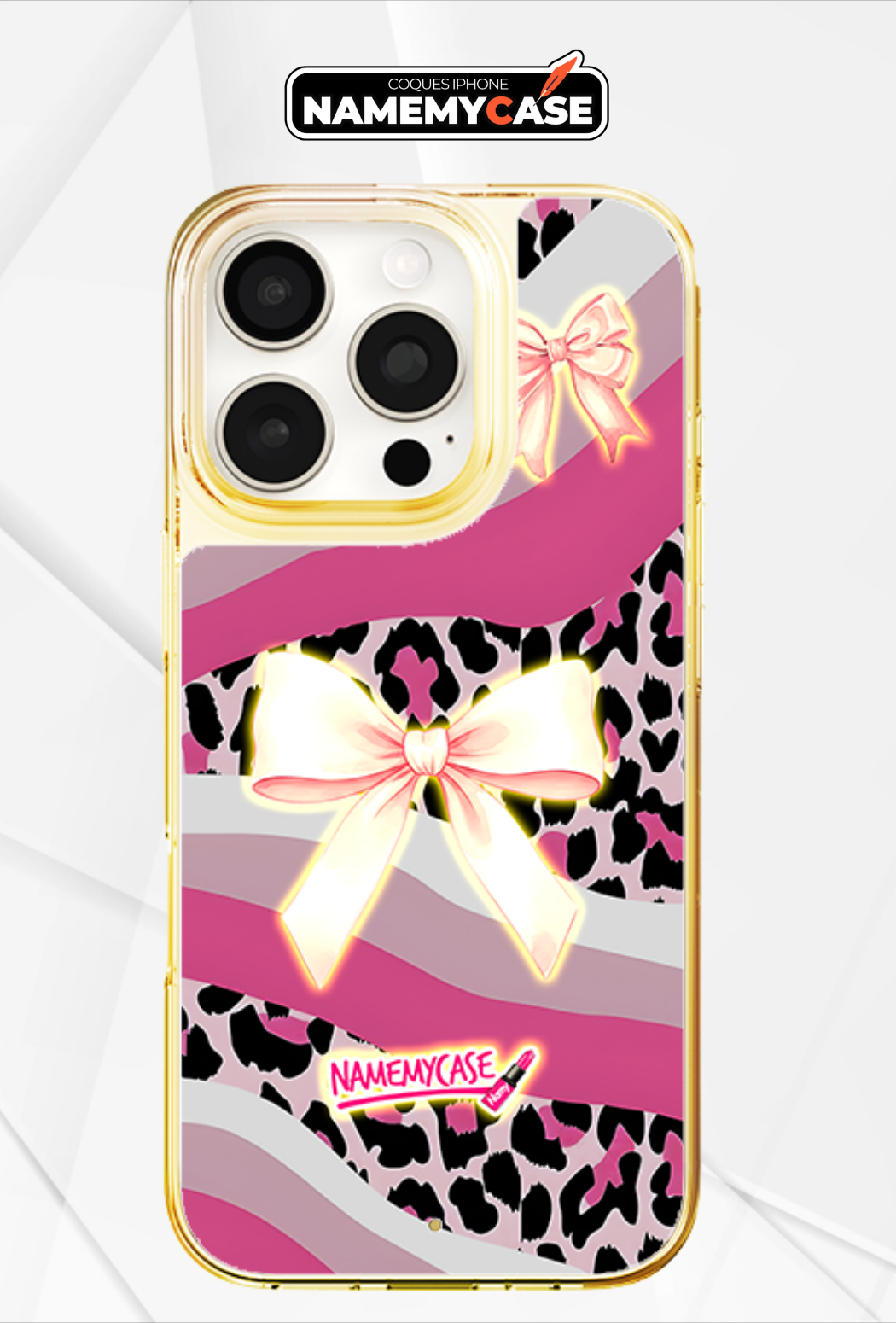 LED-oplyst iPhone-cover - Butterfly-sløjfe cover