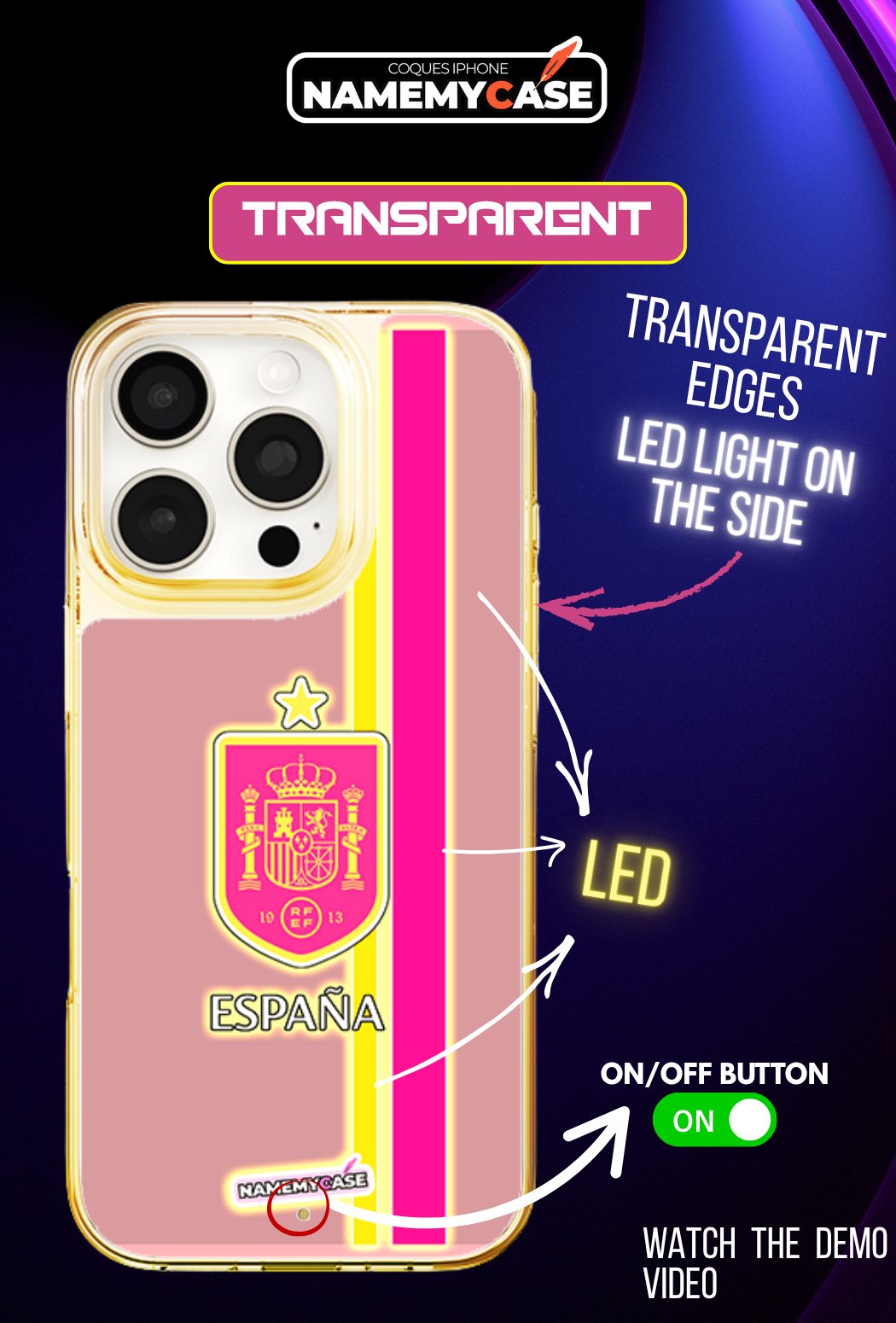 LED-lysende iPhone-cover - Spanien