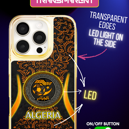 LED-lysende iPhone-cover - Algeriet Orange