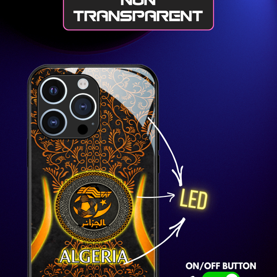 LED-lysende iPhone-cover - Algeriet Orange