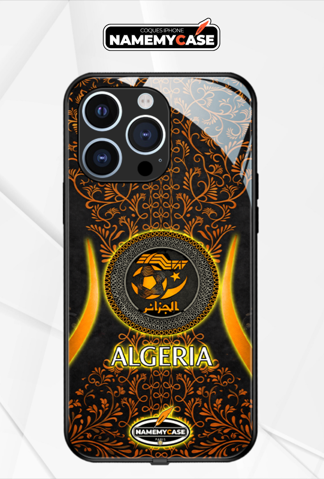 LED-lysende iPhone-cover - Algeriet Orange