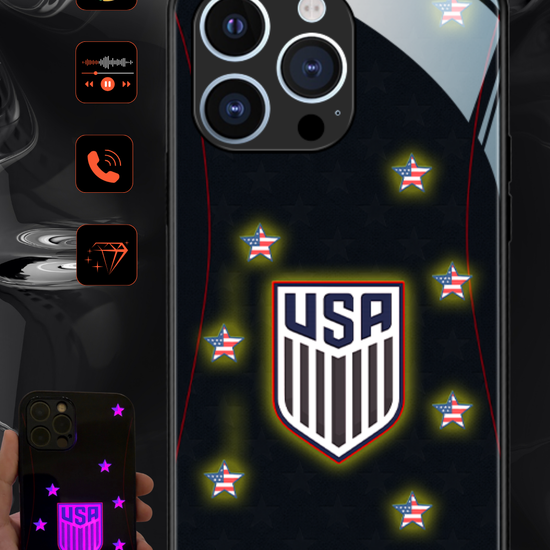 LED-oplyst iPhone-cover - Omerta Pink