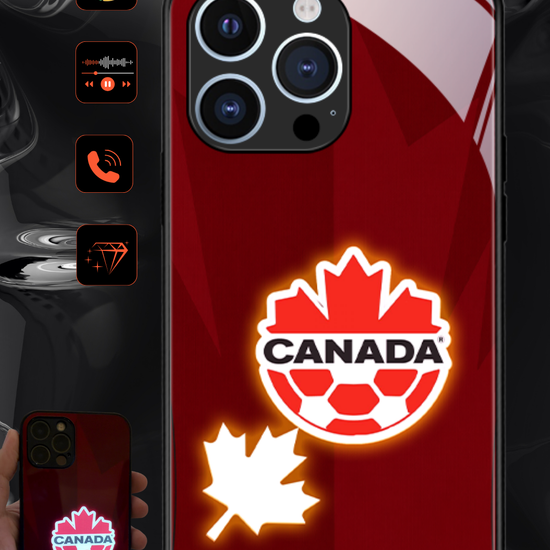 LED-oplyst iPhone-cover - Omerta Pink