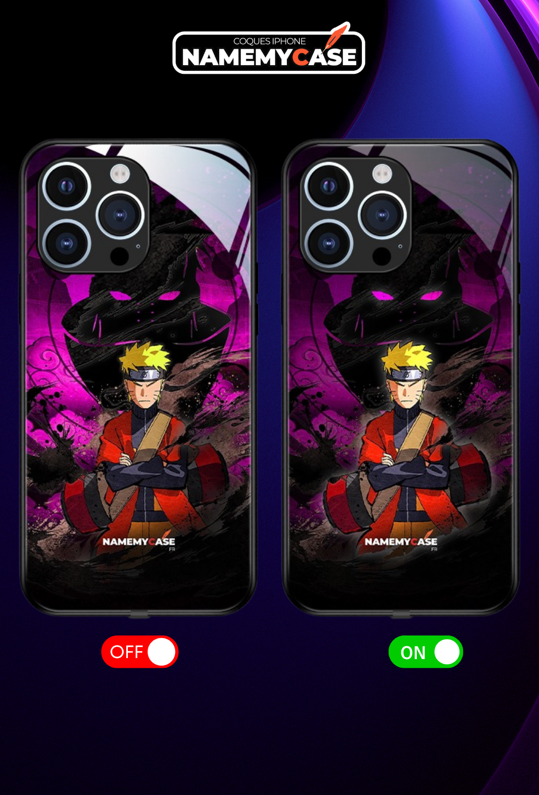 LED-lysende iPhone-cover - Strøm | Naruto