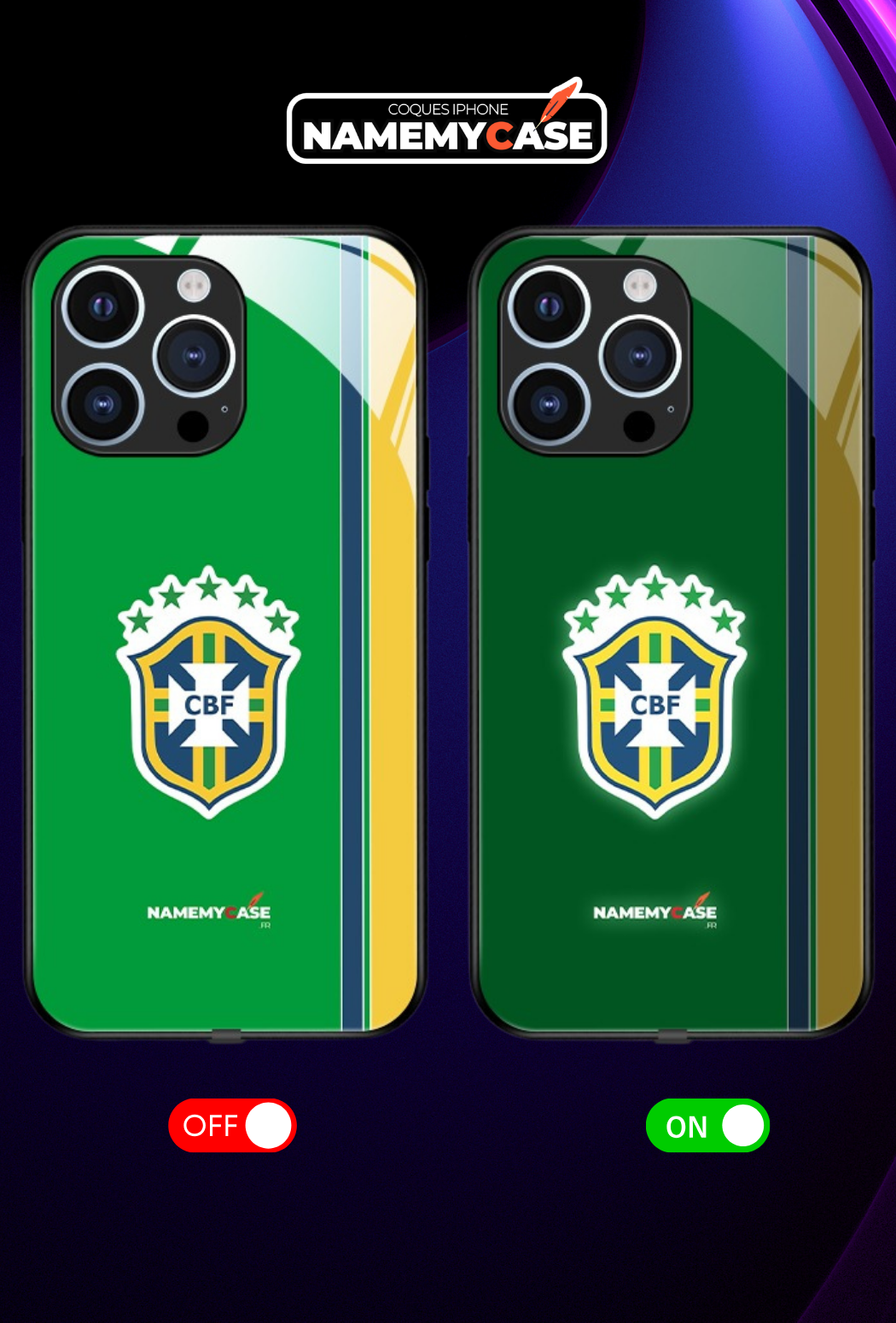 LED-oplyst iPhone-cover - Brasilien