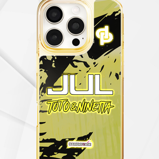 LED-lysende iPhone-cover - JUL Gul