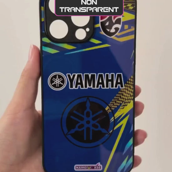 LED-lysende iPhone-cover - Yamaha Bleue