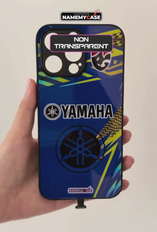 LED-lysende iPhone-cover - Yamaha Bleue