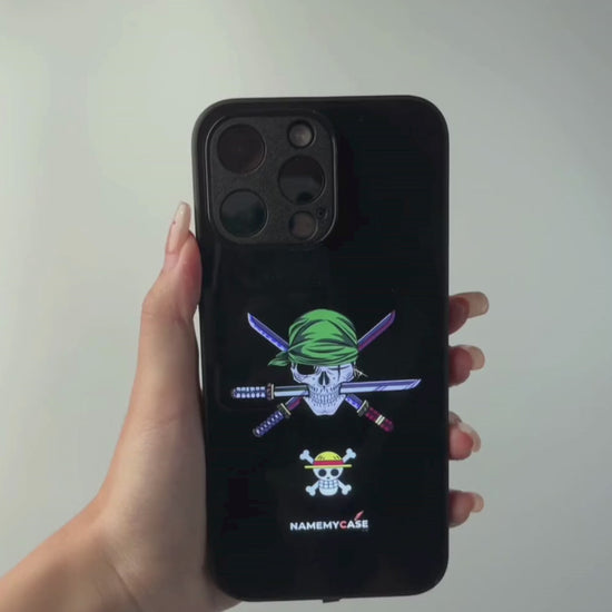 LED-oplyst iPhone-cover - Roronoa Zoro | One Piece