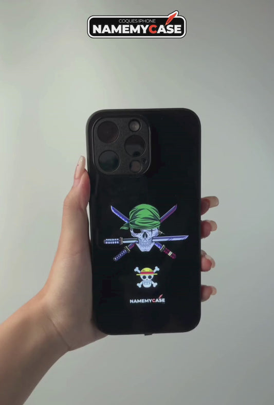 LED-oplyst iPhone-cover - Roronoa Zoro | One Piece