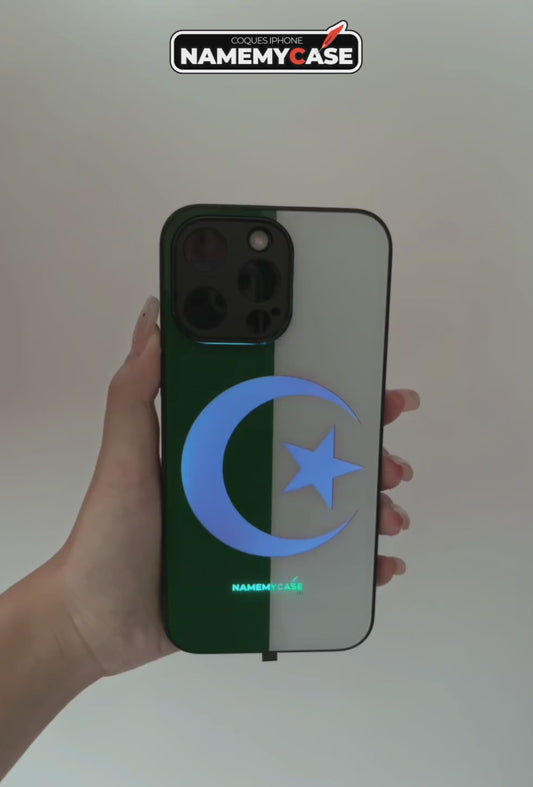 LED Cover med lys - Algeriets flag